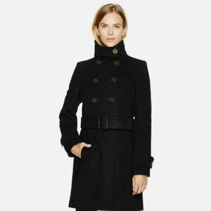 Aritzia T. Babaton Bromley Wool Blend Military Coat